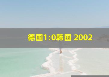 德国1:0韩国 2002